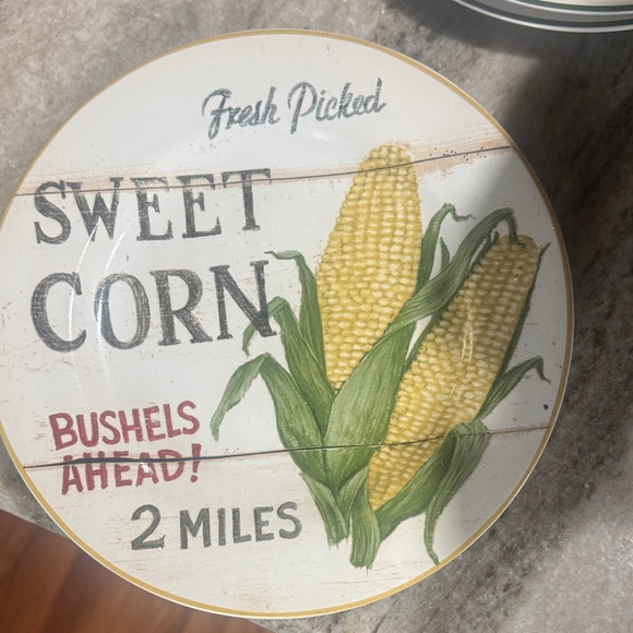 Sakura Farmstand Vegetables Stoneware Set 6 Mugs 8 Plates David Carter Brown - Picture 5 of 8